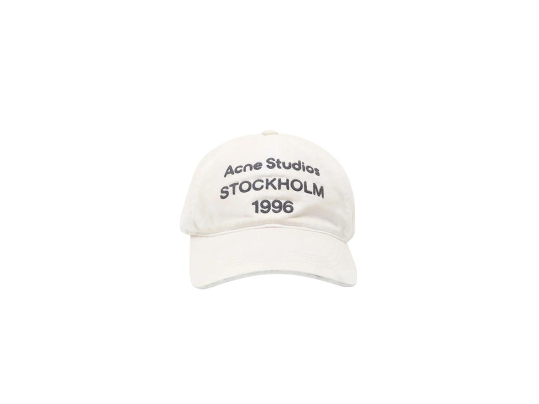 Acne Studios Acne Studios Logo Cap White