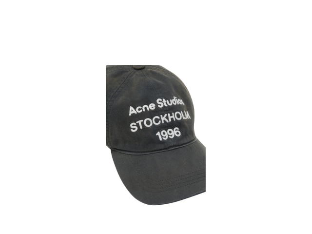 Acne Studios Acne Studios Logo Cap Faded Black - view 3