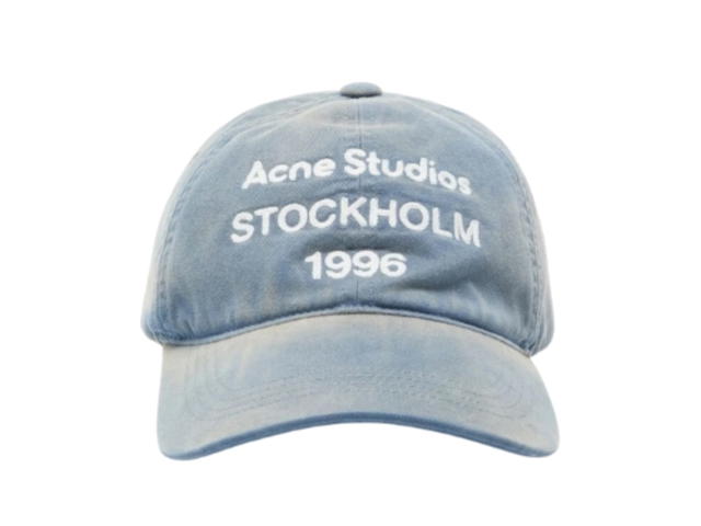 Acne Studios Acne Studios Logo Cap Deep Blue - view 1