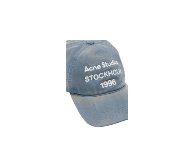 Acne Studios Acne Studios Logo Cap Deep Blue - view 3