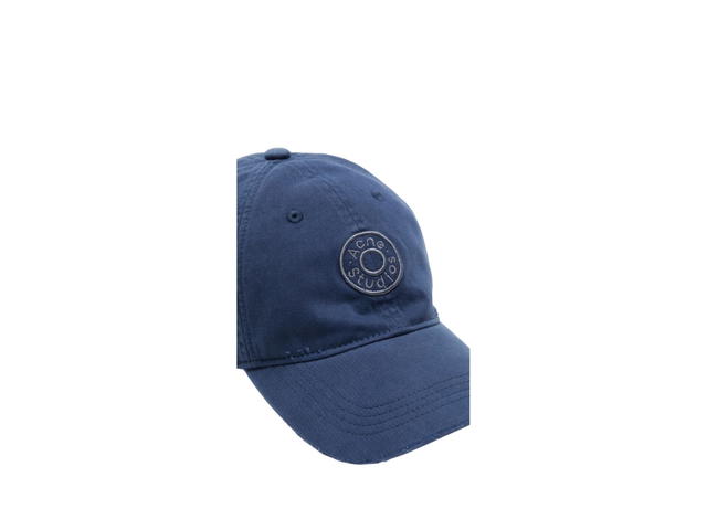 Acne Studios Acne Studios Distressed Logo Cap Dark Navy - view 3