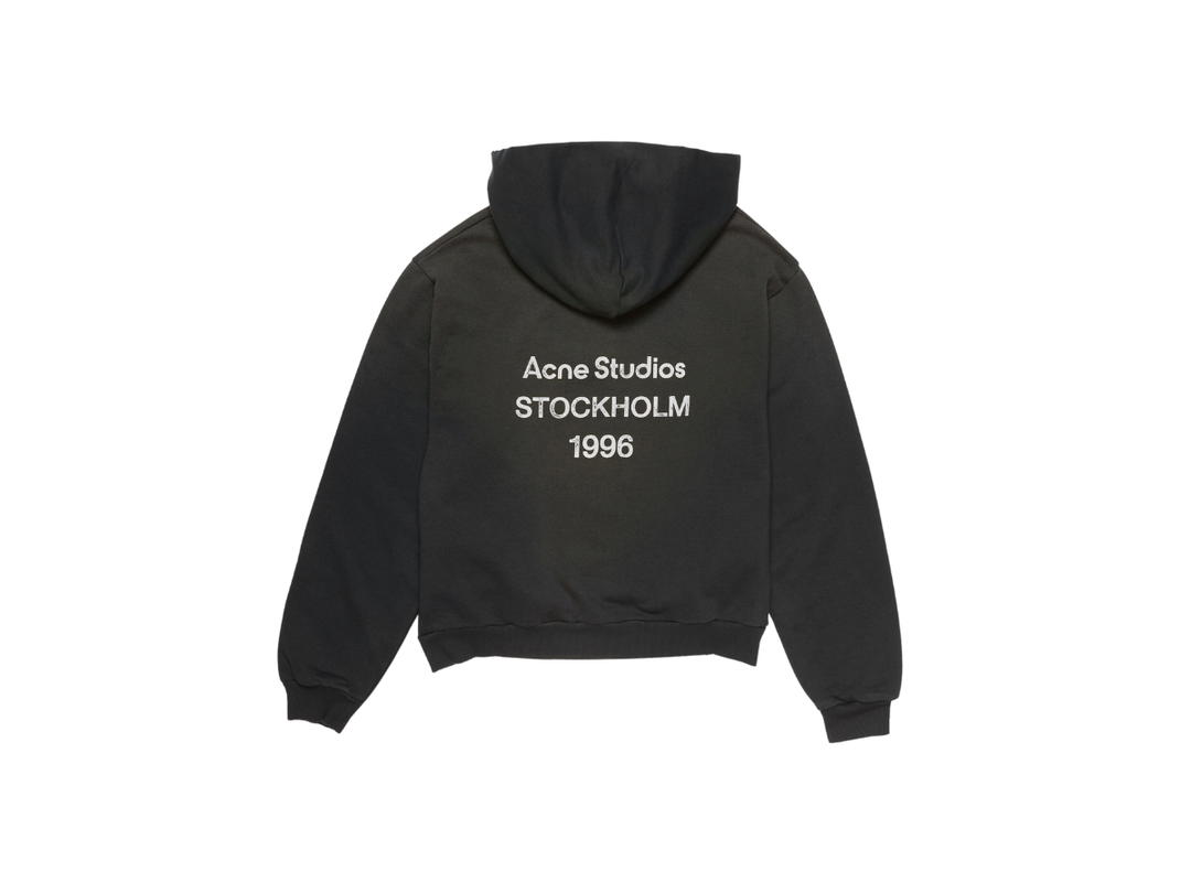 Acne Studios Acne Studios Logo Hooded Sweater Black