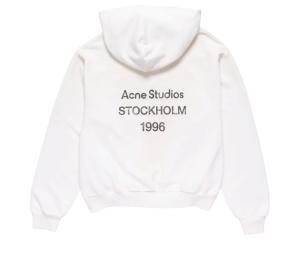 Buy Acne Studios Logo Hooded Sweater Pale Grey Melange at Sasom – Authentic and Ready to Ship