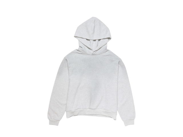 Acne Studios Acne Studios Logo Hooded Sweater Pale Grey Melange - view 2