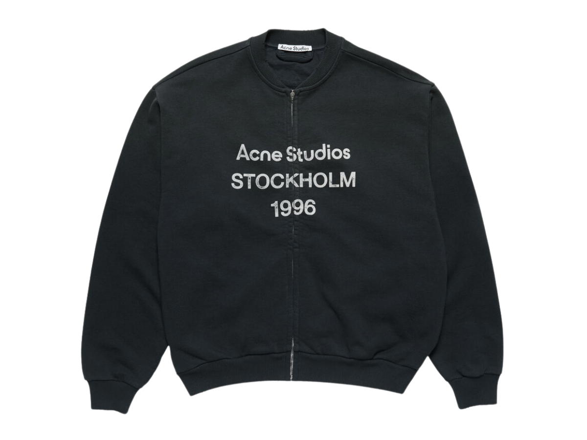 Buy Acne Studios Washed Zip-up Cardigan Black at Sasom – Authentic and Ready to Ship
