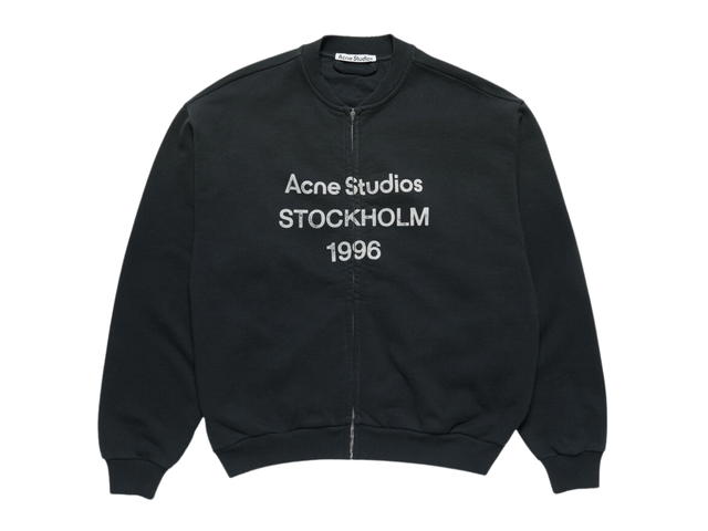 Acne Studios Acne Studios Washed Zip-up Cardigan Black - view 1