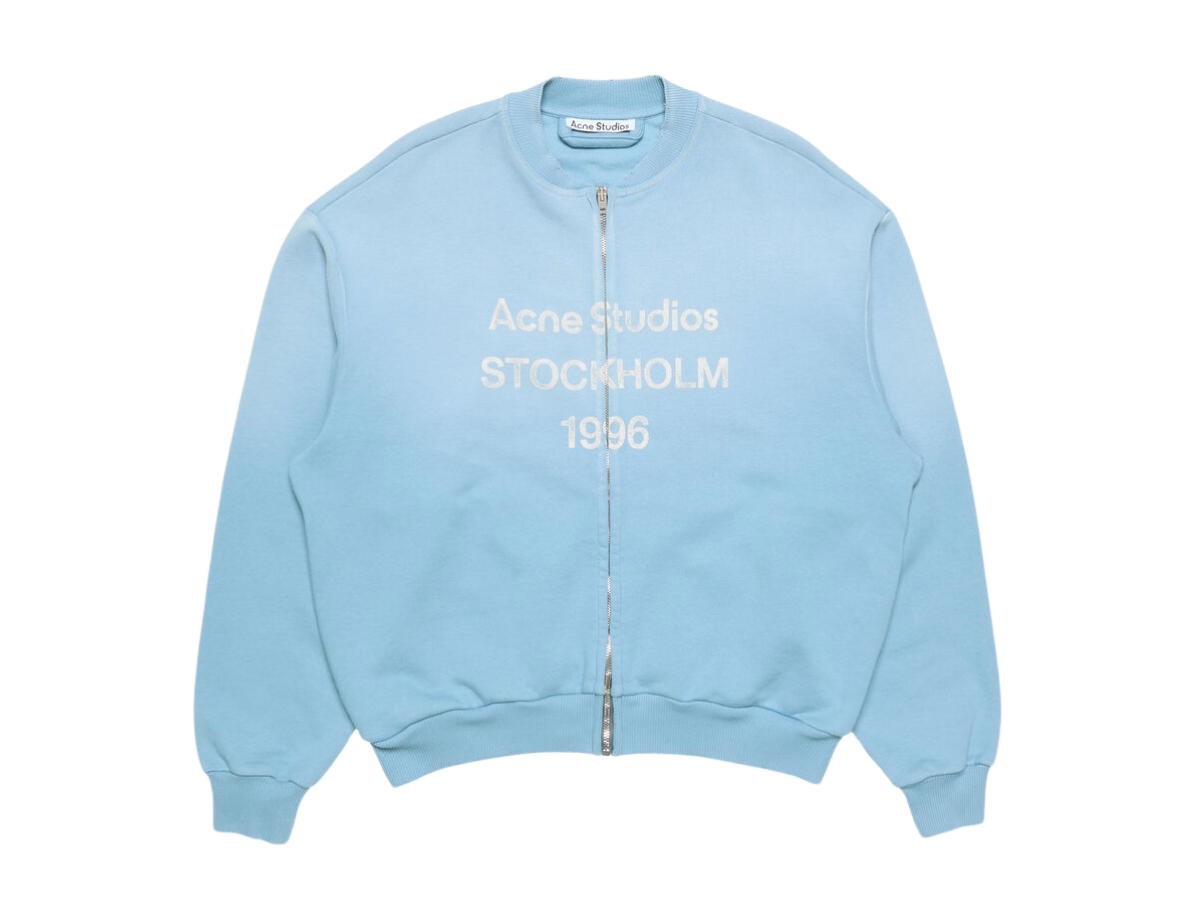 Acne Studios Acne Studios Washed Zip-up Cardigan Cornflower Blue