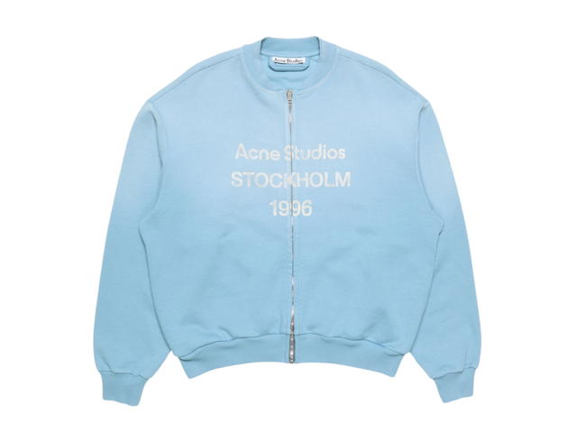 Acne Studios Acne Studios Washed Zip-up Cardigan Cornflower Blue - view 1