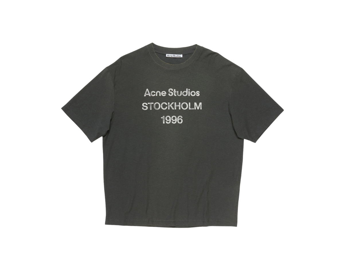 Acne Studios Acne Studios Relaxed Fit Logo T-Shirt Faded Black (Women's/Men's)