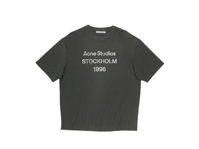 Acne Studios Acne Studios Relaxed Fit Logo T-Shirt Faded Black (Women's/Men's) - view 1