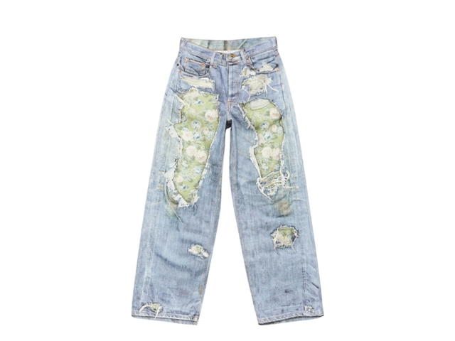 Acne Studios Acne Studios Trompe-l’œil Jeans - 1981 Blue Green - view 1