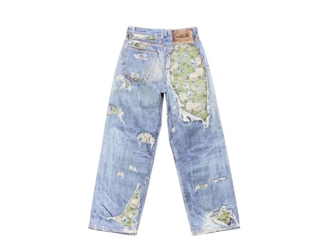 Acne Studios Acne Studios Trompe-l’œil Jeans - 1981 Blue Green - view 2