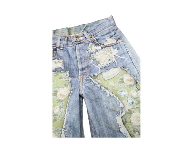 Acne Studios Acne Studios Trompe-l’œil Jeans - 1981 Blue Green - view 3