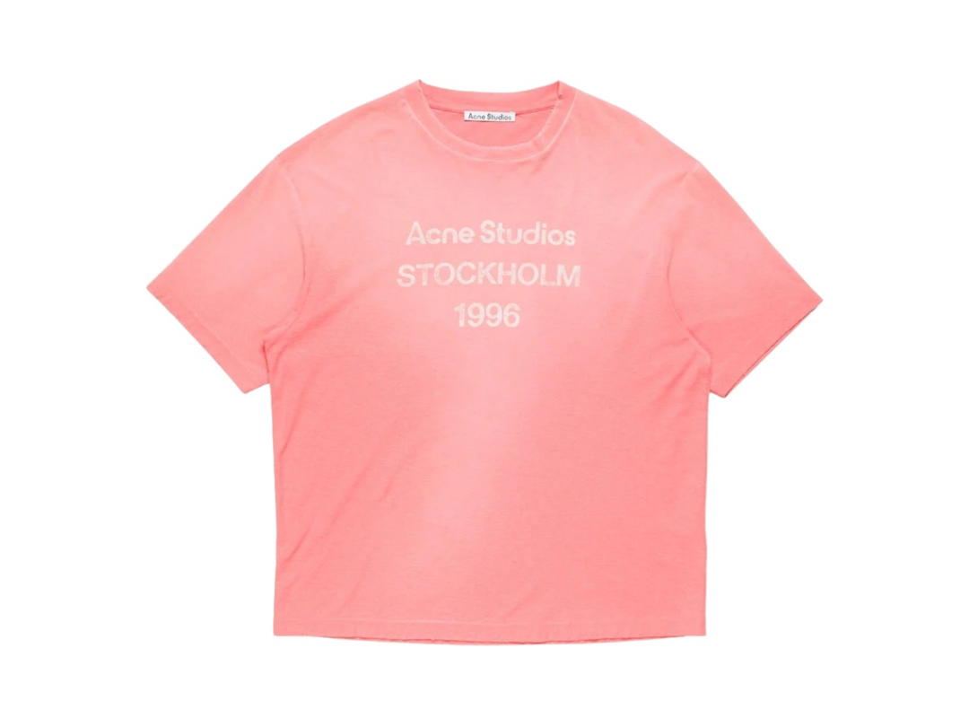 Acne Studios Acne Studios Sprayed Logo T-shirt Tango Pink (Women's/Men's)