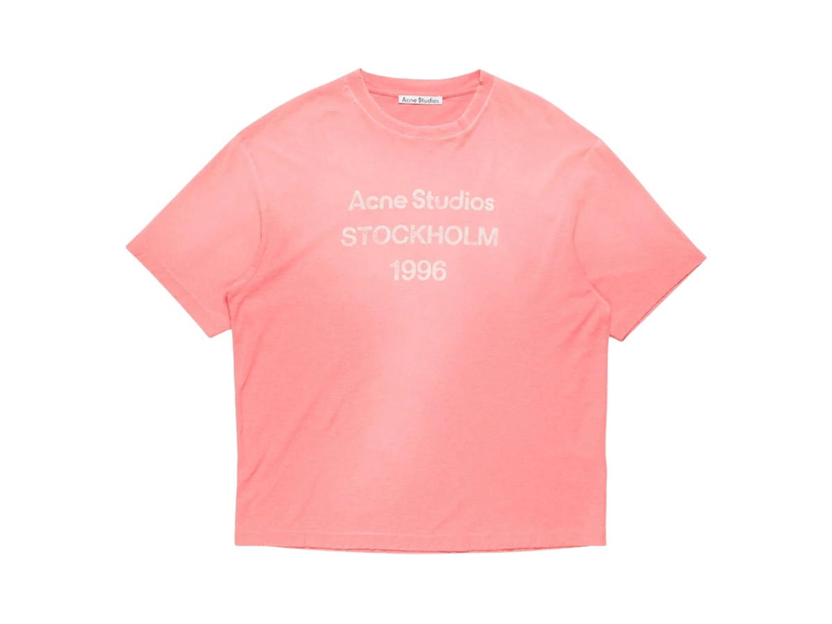 Acne Studios Acne Studios Sprayed Logo T-shirt Tango Pink (Women's/Men's)