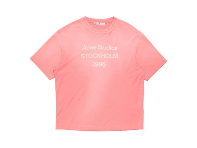 Acne Studios Acne Studios Sprayed Logo T-shirt Tango Pink (Women's/Men's) - view 1