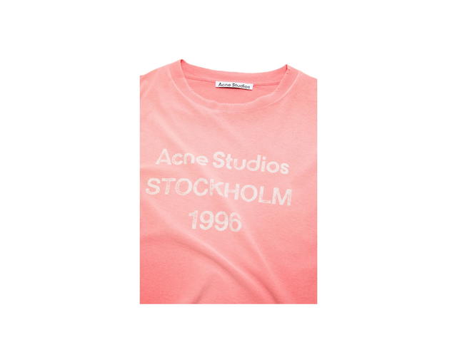 Acne Studios Acne Studios Sprayed Logo T-shirt Tango Pink (Women's/Men's) - view 3
