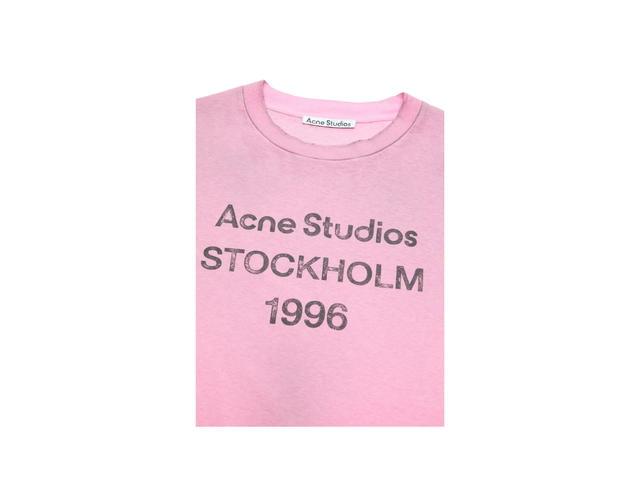 Acne Studios Acne Studios Stockholm 1966 Logo T-shirt Cotton Candy Pink (Women's/Men's) - view 3