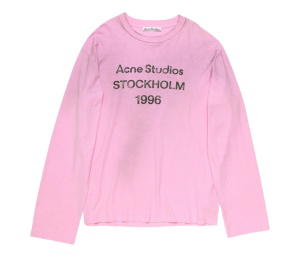 Buy Acne Studios Logo T-Shirt - Relaxed Fit Cotton Candy Pink (Women's/Men's) at Sasom – Authentic and Ready to Ship