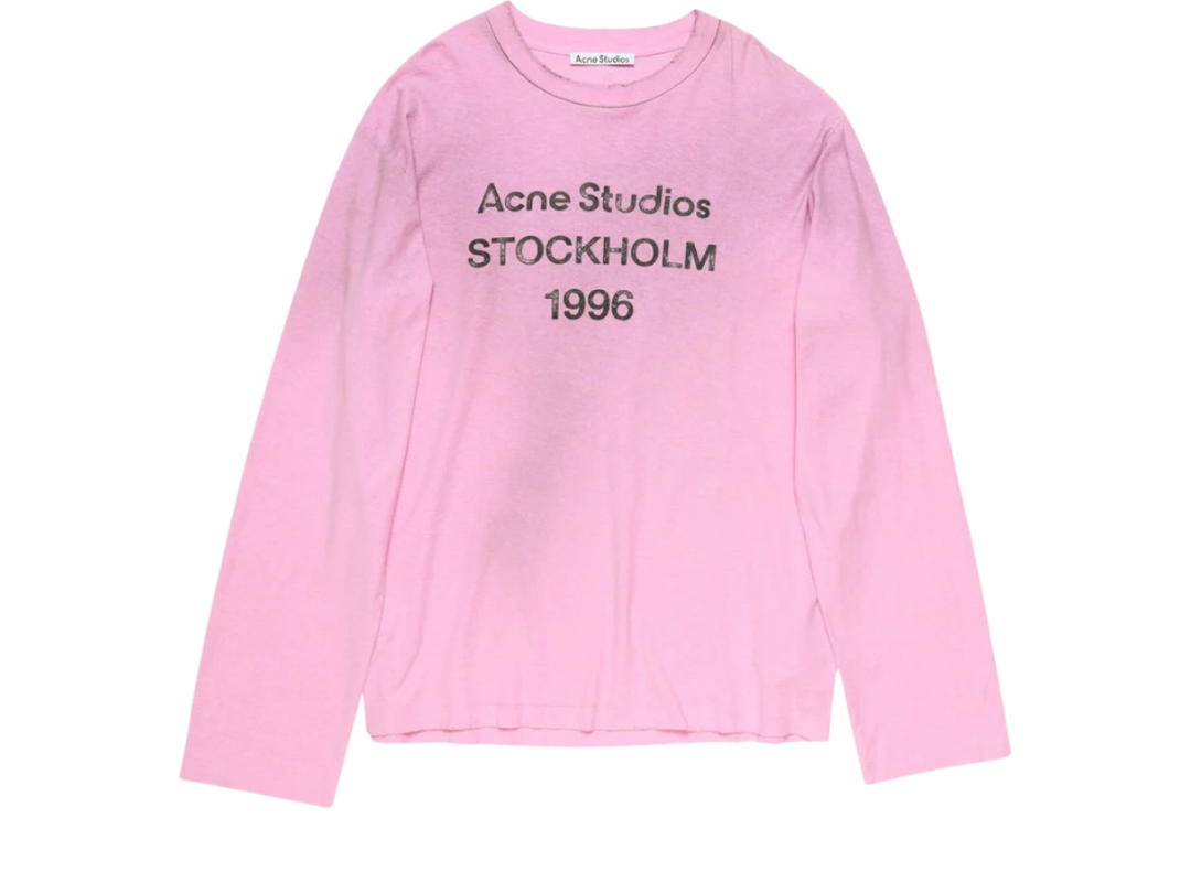 Acne Studios Acne Studios Logo T-Shirt - Relaxed Fit Cotton Candy Pink (Women's/Men's)