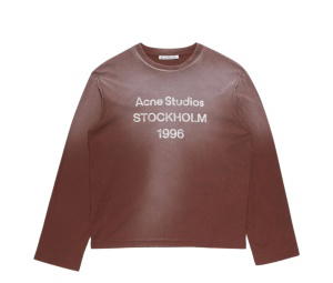 Buy Acne Studios Logo T-Shirt - Relaxed Fit Chocolate Brown (Men's) at Sasom – Authentic and Ready to Ship