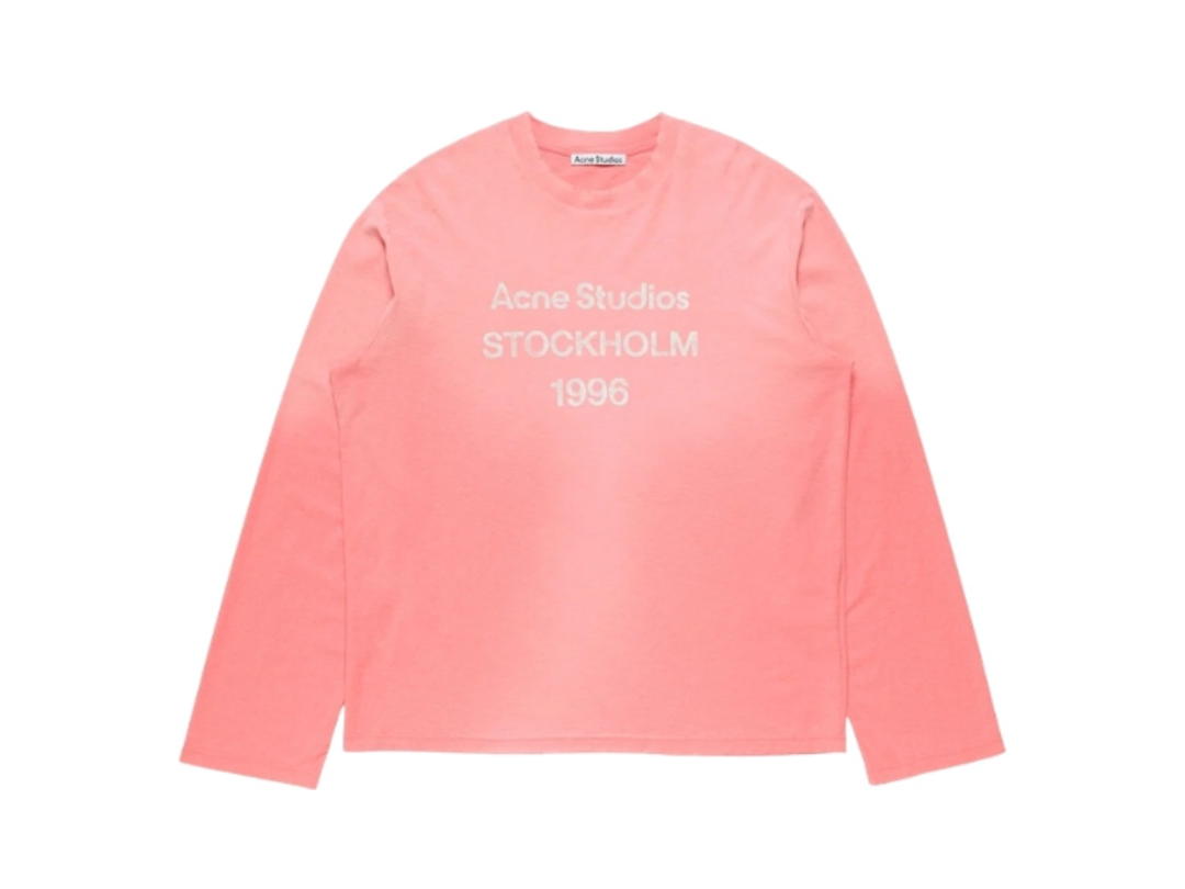 Acne Studios Acne Studios Sprayed 1996 Logo T-Shirt Tango Pink (Women's/Men's)
