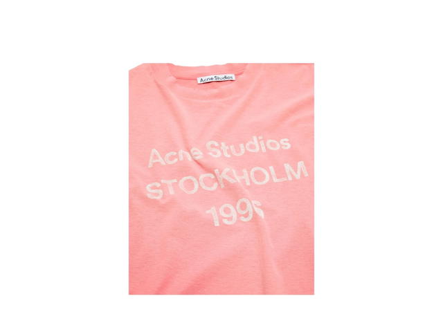 Acne Studios Acne Studios Sprayed 1996 Logo T-Shirt Tango Pink (Women's/Men's) - view 3