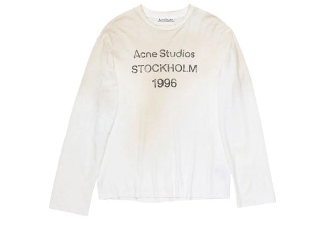 Acne Studios Acne Studios Logo T-Shirt - Relaxed Fit Dusty White (Women's/Men's) - view 1