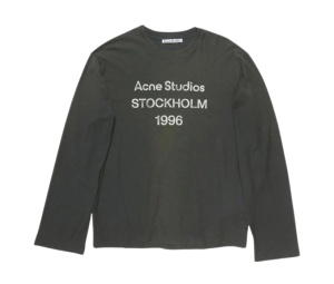 Buy Acne Studios Logo T-Shirt - Relaxed Fit Faded Black (Men's) at Sasom – Authentic and Ready to Ship