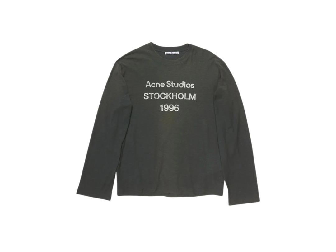 Acne Studios Acne Studios Logo T-Shirt - Relaxed Fit Faded Black (Women's/Men's)