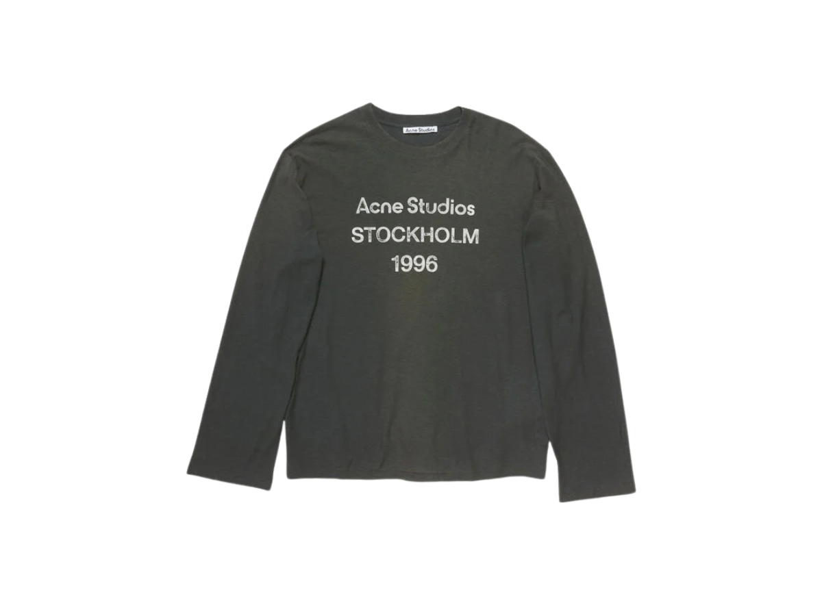 Acne Studios Acne Studios Logo T-Shirt - Relaxed Fit Faded Black (Women's/Men's)