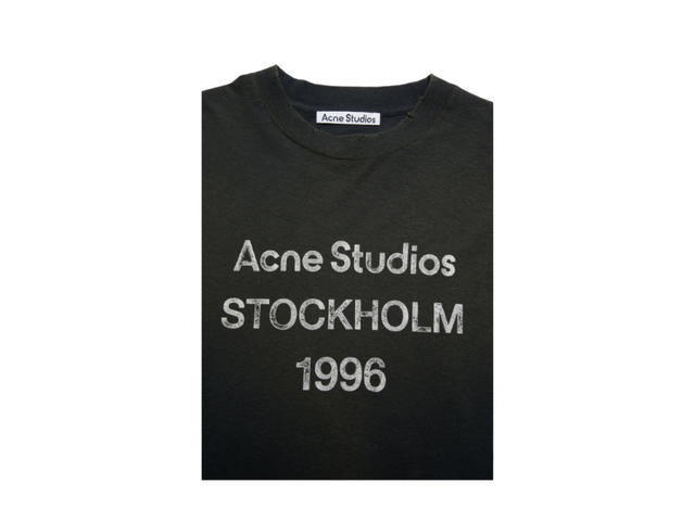 Acne Studios Acne Studios Logo T-Shirt - Relaxed Fit Faded Black (Women's/Men's) - view 3