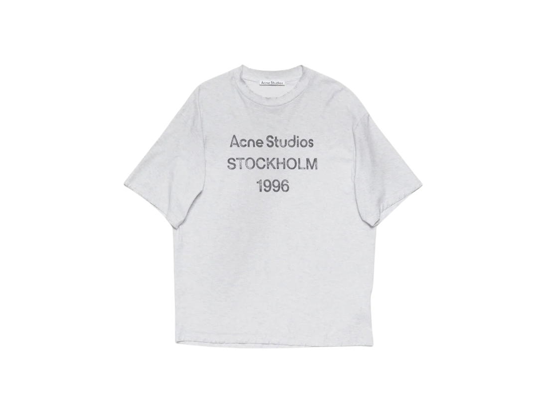 Acne Studios Acne Studios Logo T-Shirt Relaxed Grey (Women's/Men's)
