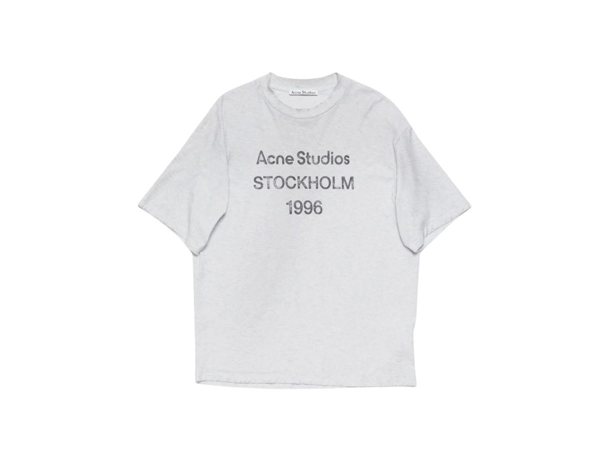 Acne Studios Acne Studios Logo T-Shirt Relaxed Grey (Women's/Men's)
