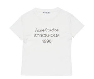 Buy Acne Studios Logo T-Shirt White at Sasom – Authentic and Ready to Ship