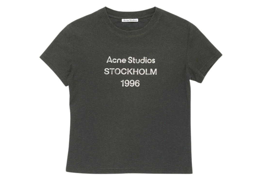 Acne Studios Acne Studios Fitted Logo T-Shirt Faded Black (Women's/Men's)