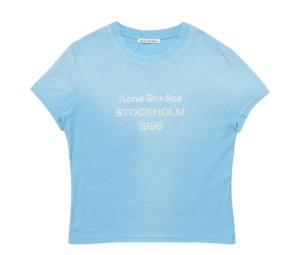 Buy Acne Studios Fitted Logo T-shirt Cornflower Blue  (Women's/Men's) at Sasom – Authentic and Ready to Ship
