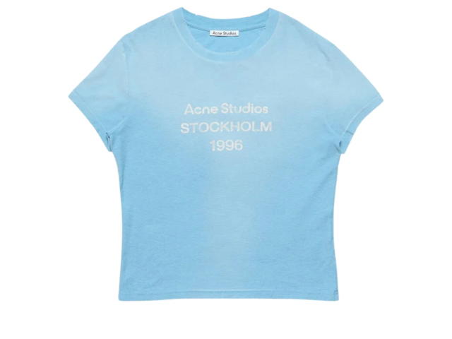 Acne Studios Acne Studios Fitted Logo T-shirt Cornflower Blue  (Women's/Men's) - view 1