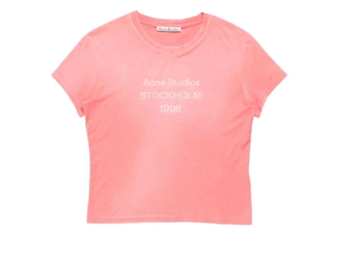 Acne Studios Acne Studios Fitted Logo T-shirt Tango Pink (Women's/Men's)