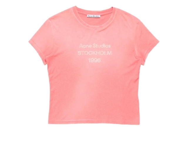 Acne Studios Acne Studios Fitted Logo T-shirt Tango Pink (Women's/Men's) - view 1