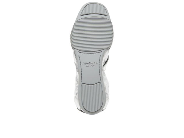 Acne Studios Acne Studios Lace-up Leather Shoes Silver Grey (Women's) - view 4