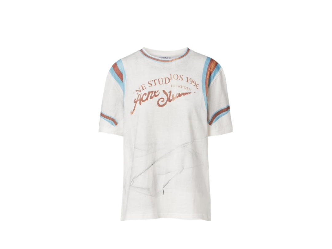 Acne Studios Acne Studios Printed Short Sleeve T-shirt White
