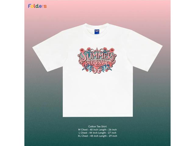 Folders Folders Summer Forever : Tee Shirt - White - view 2