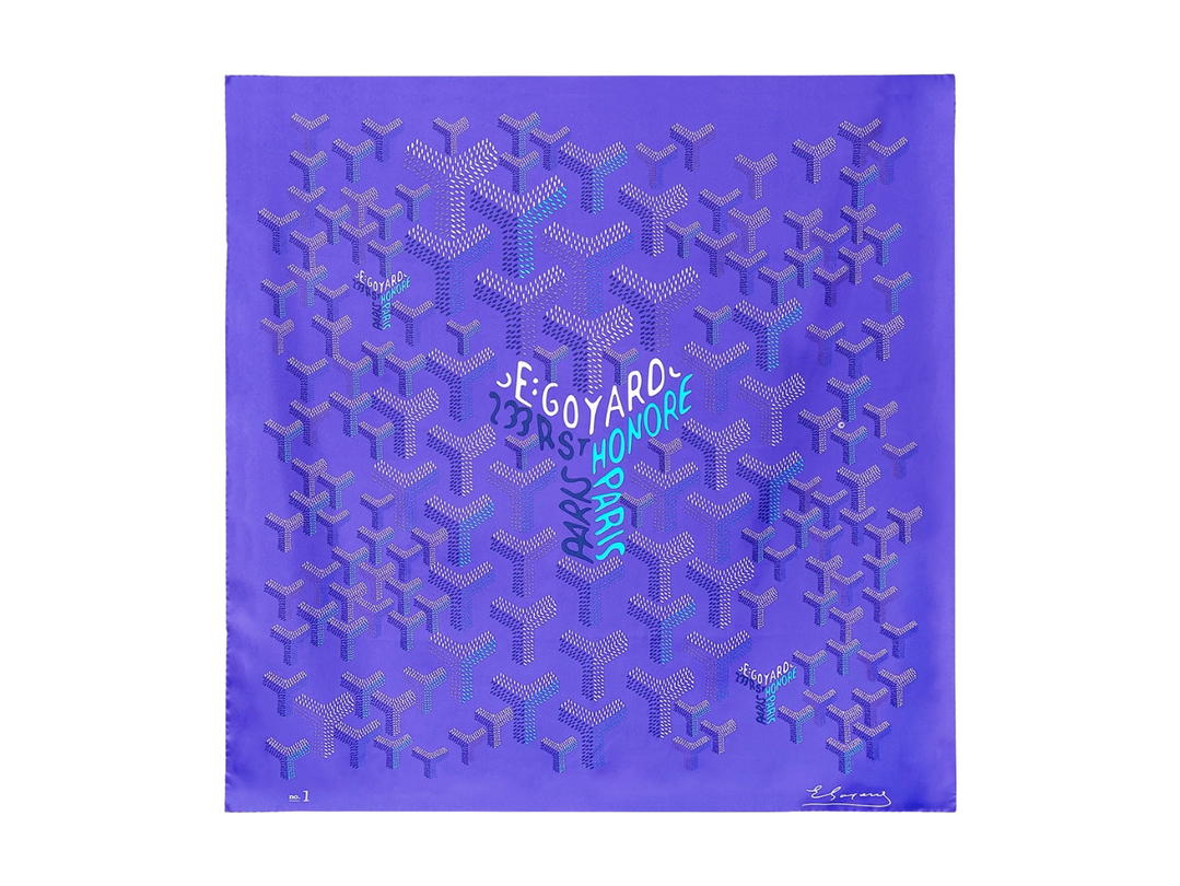 Goyard Goyard Scarf N°1 Blueberry Purple [Limited Edition 2026]