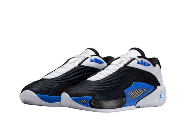 Jordan Jordan Luka 3 Anti Slip Wear Resistant Low Top Basketball Black White Blue - view 3