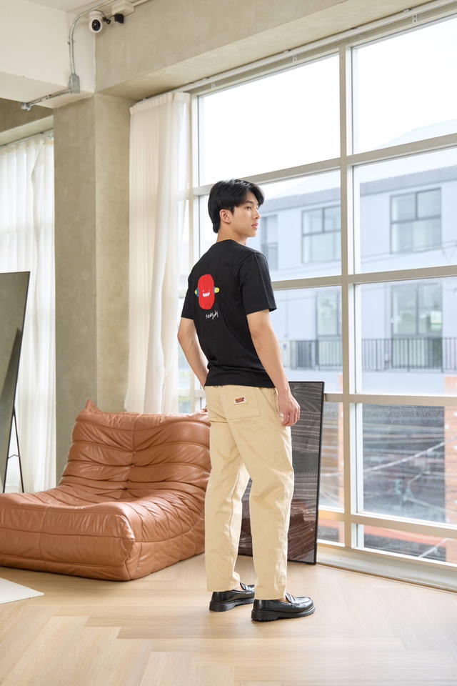 freakydaddyshop Freaky Daddy Brother Pants Corduroy Cream กางเกงขายาว ทรงกระบอก - view 7