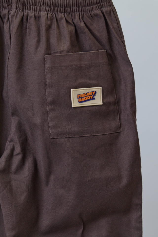 freakydaddyshop Freaky Daddy Brother Pants Cotton Jeans Dark Brown กางเกงขายาว ทรงกระบอก - view 6