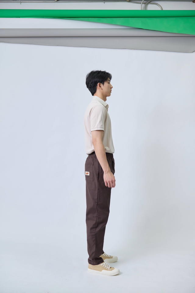 freakydaddyshop Freaky Daddy Brother Pants Cotton Jeans Dark Brown กางเกงขายาว ทรงกระบอก - view 7