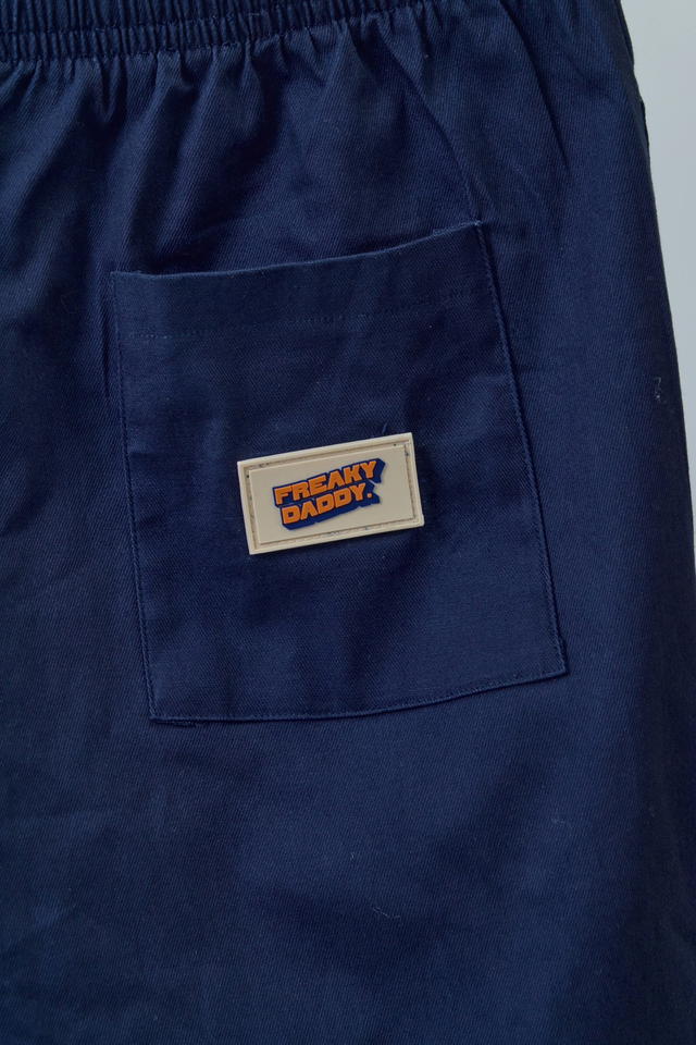 freakydaddyshop Freaky Daddy Brother Pants Cotton Jeans Navy กางเกงขายาว ทรงกระบอก - view 3