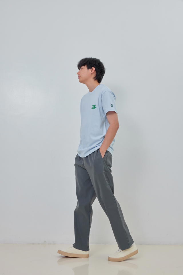 freakydaddyshop Freaky Daddy Brother Pants Grey กางเกงขายาว ทรงกระบอก - view 2